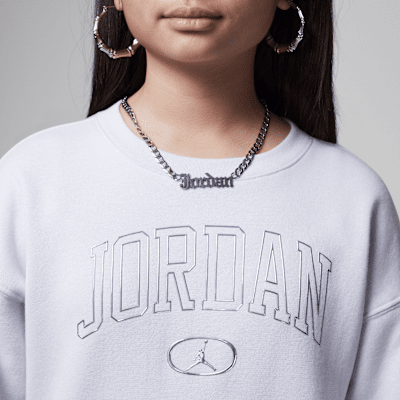 Prenda para la parte superior de cuello redondo 1st Baby Blue para niños talla grande Jordan