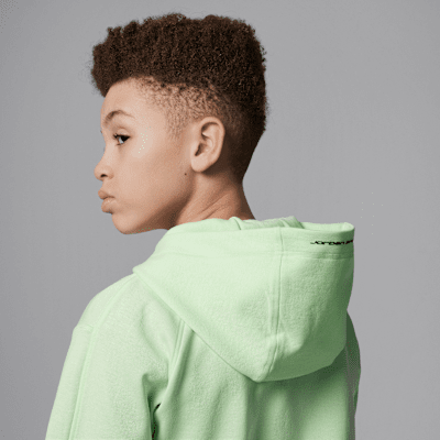 Jordan Dri-FIT Sport Big Kids' Statement Hoop Fleece Full-Zip Hoodie