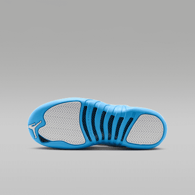 Air Jordan 12 Retro "White and University Blue" Big Kids' Shoes