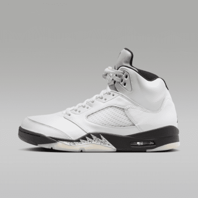 Air Jordan 5 Retro 'White and Black' Men's Shoes