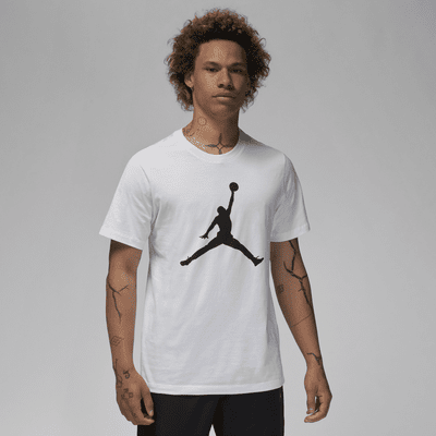 Jordan Air T-shirt White/Black/Gym Red Men's - US