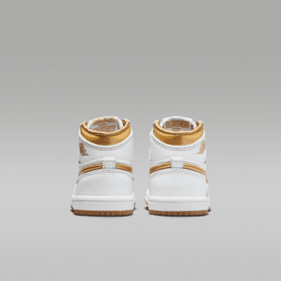 ジョーダン 1 レトロ HIGH OG "White and Gold" ベビーシューズ