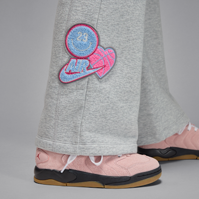 Pants de tejido Fleece para niños talla grande Jordan Blue Jeans and Bling