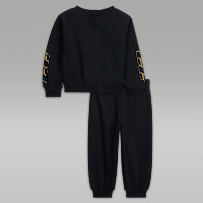 Tvådelat set i fleece Jordan Mountainside med tröja med rund hals för baby (12–24 mån)