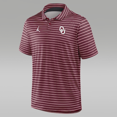 Oklahoma Tour Stripe Men's Jordan Brand Dri-FIT College Polo
