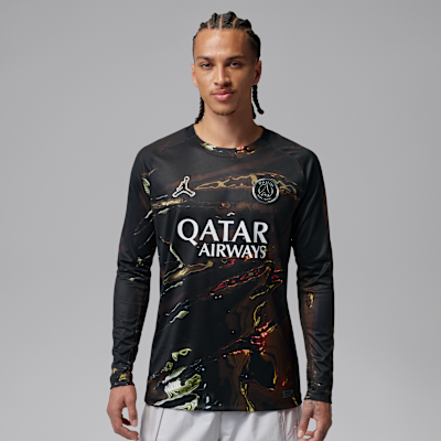 Paris Saint-Germain 2026 Stadium Night Edition Men's Jordan Dri-FIT Soccer Long-Sleeve Replica Jersey from Nike - $115