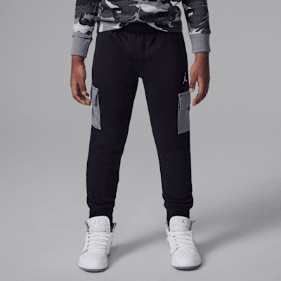 Ensemble deux pièces en Fleece avec sweat à capuche, zip et poche cousue Jordan pour enfant