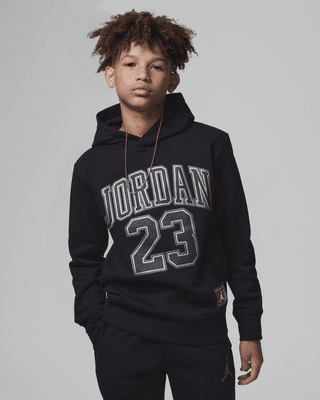 Jordan Boys Authentic Jordan Hoodie in Black