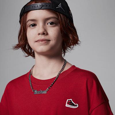 T-shirt Air Jordan 1 med märke för ungdom