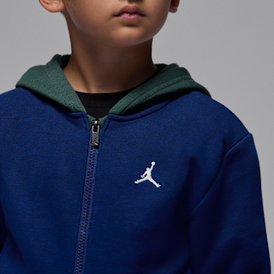 Jordan Brooklyn Fleece Little Kids' 2-Piece Full-Zip Hoodie Set