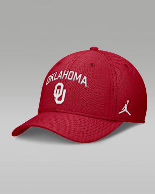 Мужские  Oklahoma On-Field Rise Swoosh Jordan Brand Dri-FIT College Hat