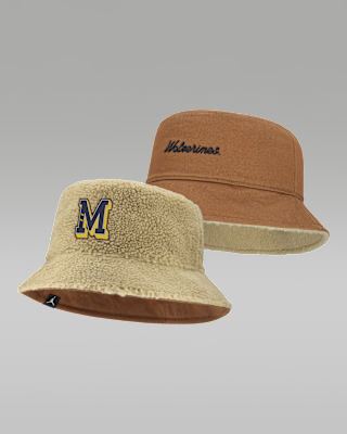 Женские Michigan Campus Prep Script Reversible Jordan Brand College Bucket Hat