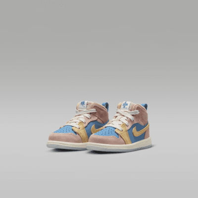 Jordan 1 Mid Sneaker School Baby/Toddler Shoes