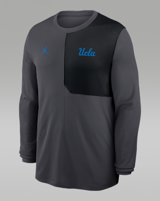 Мужские  UCLA Sideline Coach Jordan Brand Dri-FIT College Long-Sleeve Top
