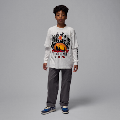Playera Skyline Wins para niños talla grande Jordan