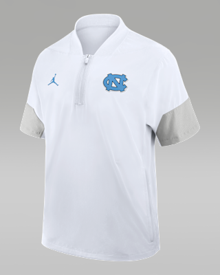 Мужская куртка North Carolina Sideline Coach Nike Jordan Brand 1/2-Zip Short-Sleeve