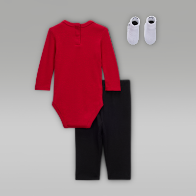 Jordan Baby Essentials boxset met rompertjes met lange mouwen voor baby's