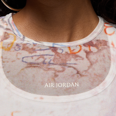 Playera de manga larga de malla para mujer Air Jordan