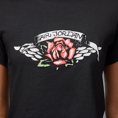 T-shirt Jordan Flight med slimmad passform och tryck för kvinnor