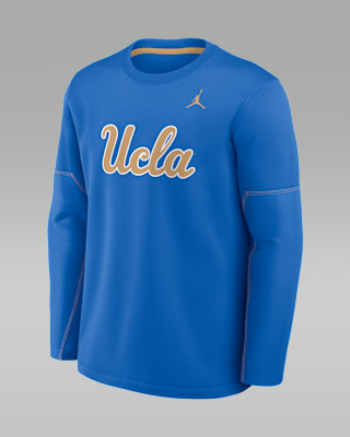 Мужская футболка UCLA Sideline Coaches Jordan Brand Therma-FIT College Long-Sleeve