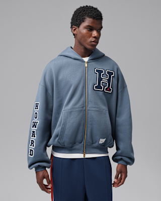 Мужское худи Jordan Flight x Howard University Fleece Full-Zip Hoodie