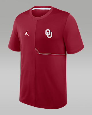 Мужские  Oklahoma Sideline Coach Jordan Brand Dri-FIT College Top