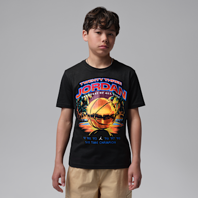 Jordan Big Kids' Venice Beach Hoops T-Shirt from Nike - $32