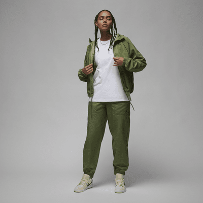 Veste doublée en tissu tissé Jordan pour femme
