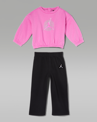 Детские Jordan Baby (12-24M) Fierce and Fearless 2-Piece Crew Set