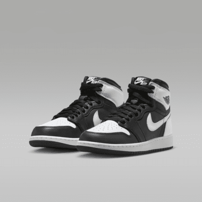 Air Jordan 1 High OG "Black & White" Big Kids' Shoes