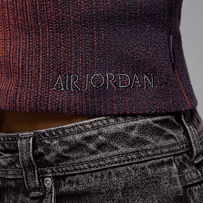 Playera de tejido Knit con cierre completo para mujer Air Jordan