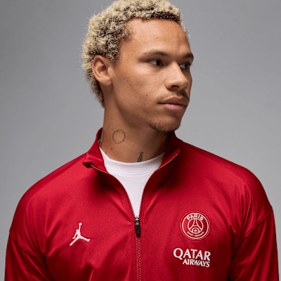 Stickad fotbollstracksuit Paris Saint-Germain Strike (fjärdeställ) Jordan Dri-FIT för män