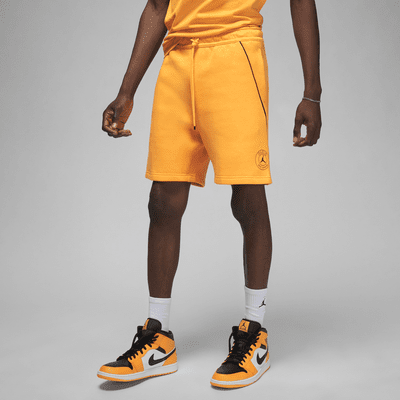Nike sweat shorts yellow clearance