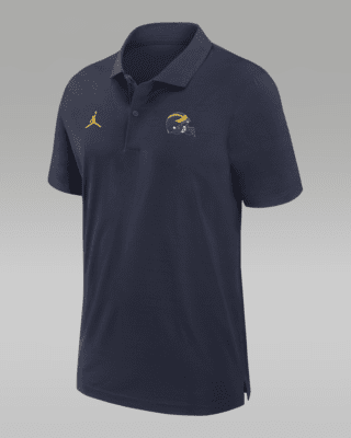 Мужские  Michigan Wolverines Sideline Jordan Dri-FIT College Polo