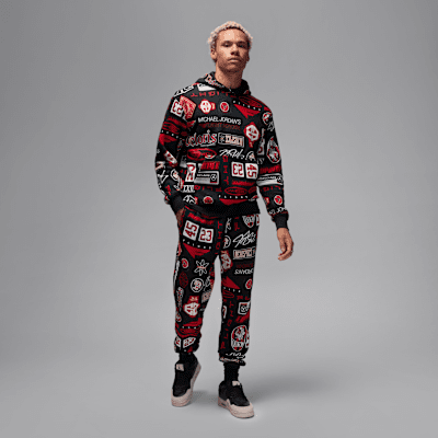 Pants estampados de tejido Fleece para hombre Jordan Essentials