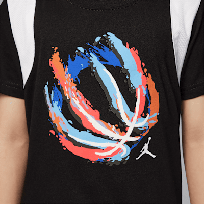Jordan Bball Fire Mixed tweedelige shortsset voor kleuters