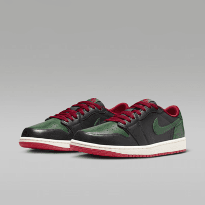 Air Jordan 1 Low OG 'Black/Gorge Green' Women's Shoes