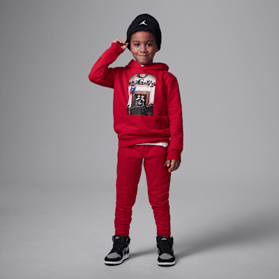 Sudadera con gorro navideña para niños talla pequeña Air Jordan 1