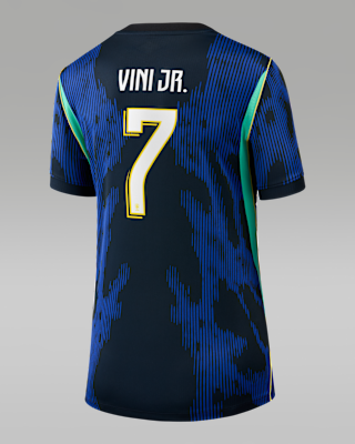 Женские джерси Vinícius Júnior Brazil National Team 2026 Stadium Away Nike Dri-FIT Soccer Jersey