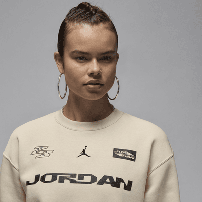 Jordan Brooklyn Fleece sweatshirt med rund hals til dame