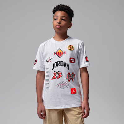 Playera con parche Dynasty para niños talla grande Jordan