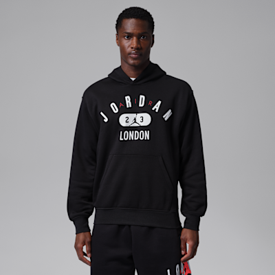 Felpa pullover in fleece con cappuccio London Jordan – Uomo
