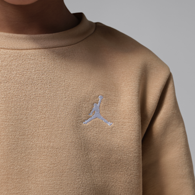 Conjunto de 2 piezas con sudadera de cuello redondo infantil Jordan Brooklyn Fleece