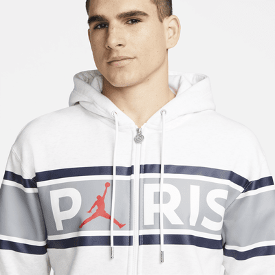 Sudadera con gorro de tejido Fleece y cierre completo para hombre Paris Saint-Germain