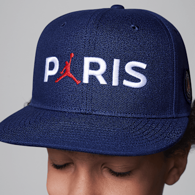 Gorra de visera plana para niños talla grande Jordan Paris Saint-Germain