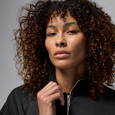 Pull femme en tissu Fleece avec fermeture éclair 1/4 Jordan Flight Club