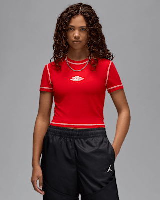 Женская футболка Jordan Rare Air Cropped Short-Sleeve