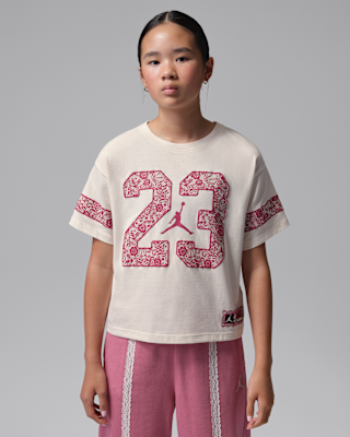 Детская футболка Jordan Big Kids' Floral Lace