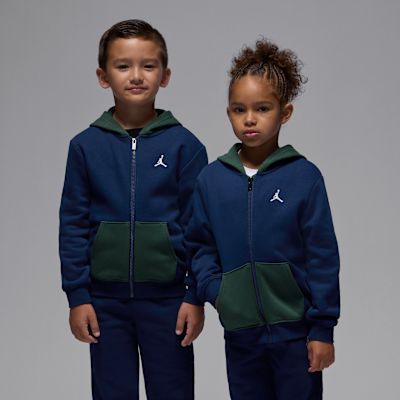 Completo in due pezzi con felpa con cappuccio e zip a tutta lunghezza Jordan Brooklyn Fleece – Bambino/a