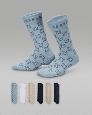 Unisex носки Jordan Monogram Essentials Big Kids' Crew Socks (6 Pairs)